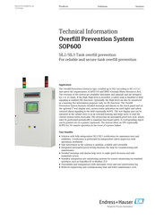 Endress+Hauser SOP600 Technical Information