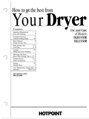 Hotpoint DLL1550R Use And Care Manual