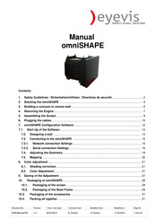Eyevis omniSHAPE Manual