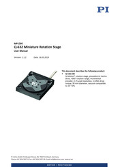 PI Q-Motion Q-632 User Manual