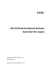 H3C S3100-26TP-PWR-E Quick Start Manual