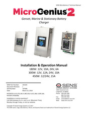 Sens MicroGenius 2 Installation & Operation Manual