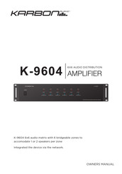 Karbon Audio K-9604 Owner's Manual