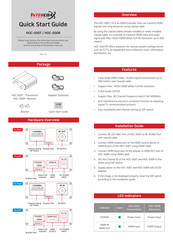Intercoax HOC-500T Quick Start Manual