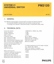 Philips PM2120 Quick Start Manual