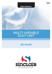 Sinclair MV-D BI Series User Manual