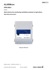 ZIEHL-ABEGG ALARMcon UTE-32A-L Operating Instructions Manual