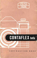 ZEISS IKON CONTRAFLEX BETA Instruction Book
