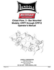 Landoll Brillion CPP11 Operator's Manual