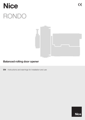 Nice RONDO RN2040 Instructions And Warnings For Installation And Use