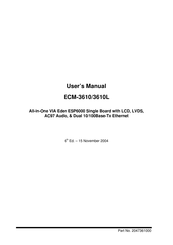 Evalue Technology ECM-3610 User Manual