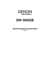 Denon Professional DN-500CB Manual