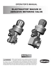 Marco BLASTMASTER MAXUM III Operator's Manual