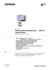 Siemens ACVATIX SQV91P30 Manual