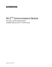 Siemens MJ-5 Installation Manual