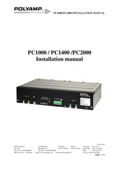 Polyamp PC2000 Installation Manual