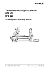 SCHUNK RPE 100 Assembly And Operating Manual
