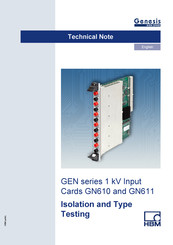 HBM GEN series Technical Note