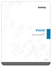 Biamp Vocia VI-8 Operation Manual