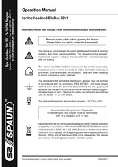 SPAUN BluBox 32v1 Operation Manual