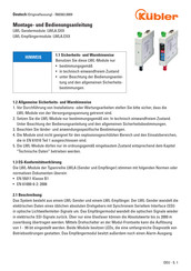 Kübler LWLA.E10 Mounting And Operating Instructions