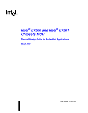 Intel Intel E7500 MCH Thermal Design Manual