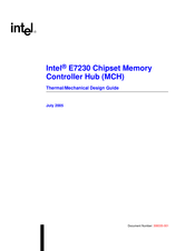 Intel Intel E7230 MCH Thermal/Mechanical Design Manual