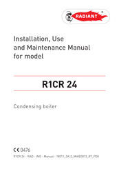 Radiant R1CR 24 Installation, Use And Maintenance Manual