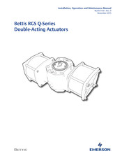 Emerson Bettis RGS Q-Series Installation, Operation And Maintenance Manual