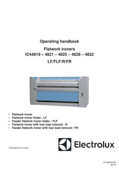 Electrolux IC4 4819LF Operating Handbook