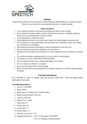 Spectech T139 User Manual