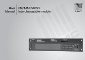 AMC FM/AM/USB/SD Player User Manual