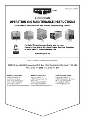 EVAPCO LSTE 8P-112 Operation And Maintenance Instructions