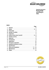 BIJUR DELIMON FZ-B Operating Instructions Manual