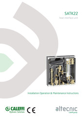 Caleffi Altecnic SATK22103 Installation, Operation & Maintenance Instructions Manual