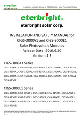Eterbright CIGS-3150A1 Installation And Safety Manual