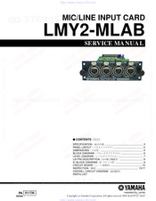 Yamaha LMY2-MLAB Service Manual