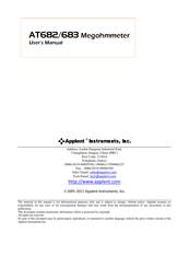 Applent Instruments AT682 User Manual