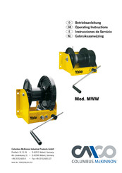 Yale MWW Series Operating Instructions Manual