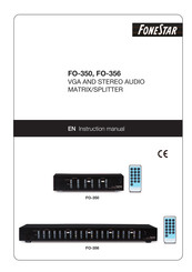 FONESTAR FO-356 Instruction Manual