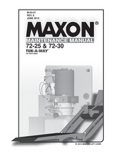 Maxon TUK-A-WAY Series Maintenance Manual