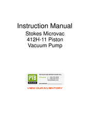 Stokes Microvac 412H-11 Instruction Manual