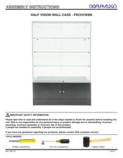 Displays2go FRCHVWBK Assembly Instructions Manual