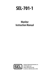 Schweitzer Engineering Laboratories SEL-701-1 Instruction Manual