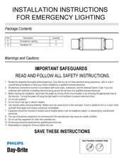 Philips Day-Brite Installation Instructions