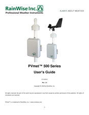 RainWise PVmet 500 Series User Manual