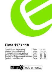 Elma Instruments Auto-Check 118 User Manual