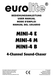 EuroLite MINI-4 M User Manual