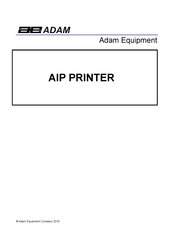 Adam Equipment AIP User Manual