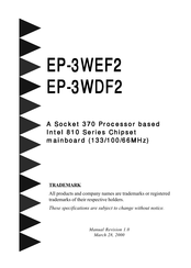 EPoX EP-3WDF2 Manual